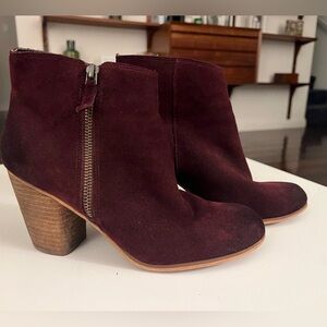 BP. 'Trolley' Ankle Bootie, Wine Suede